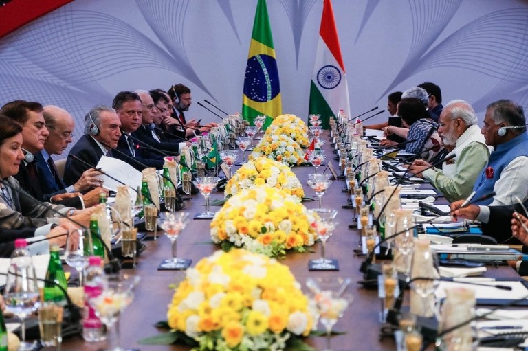 Presidente Michel Temer, durante Reunião Ampliada com o Primeiro-Ministro indiano, Narendra Modi - Beto Barata/Presidência da República