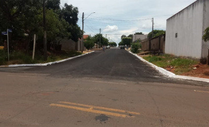 Ruas do bairro Jardim Imperial receberam o micro revestimento asfáltico - Divulgação Ruas do bairro Jardim Imperial receberam o micro revestimento asfáltico - Divulgação
