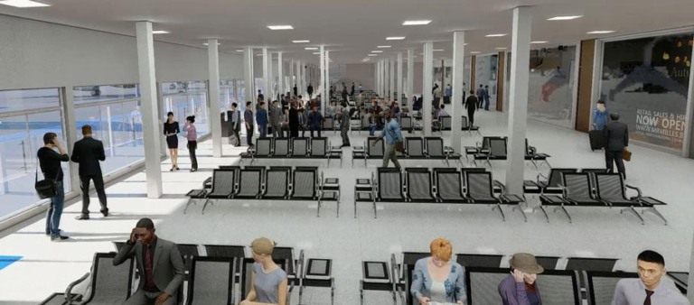 Terminal de passageiros será ampliado até o primeiro semestre do ano que vem - Reprodução