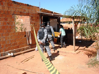 A PM fez o levantamento no local e acompanhou a remoção da vítima -