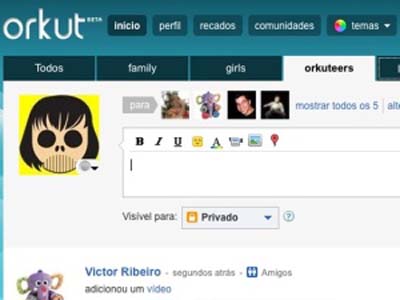 A rede social Orkut alcançou 36 milhões de visitantes únicos -