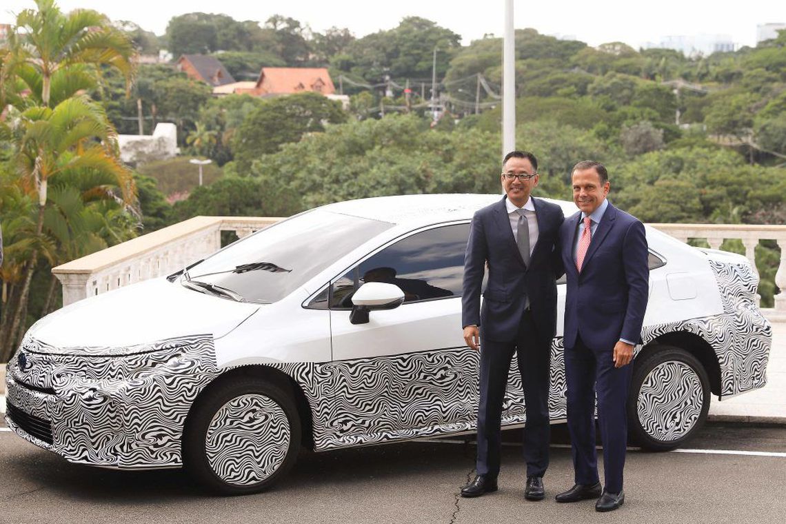 Novo Corolla com propulsão híbrido flex chega ao mercado consumidor em outubro - Divulgação Governo do Estado de São Paulo