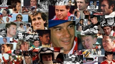 Montagem com todos os pilotos da McLaren -