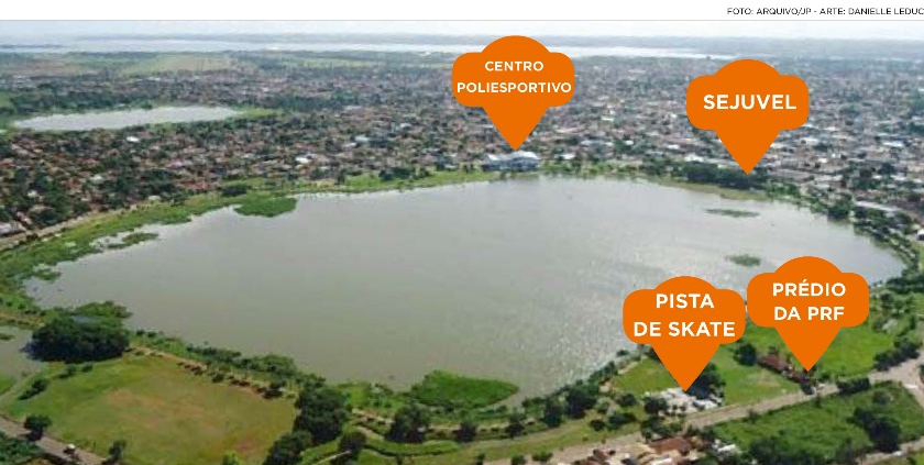 Promotor de Justiça diz que construções afetam visual da Lagoa Maior e contrariam legislação ambienal - Arquivo/JP - Arte: Danielle Leduc