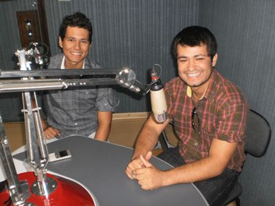 Dupla durante entrevista na Cultura FM -