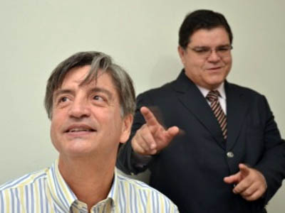 Dagoberto (à esquerda) diz que tem 99% de chances ser ser o vice na chapa do PMDB -