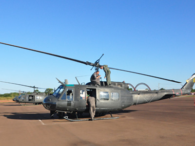 Avião e helicópteros poderão ser vistos de perto -
