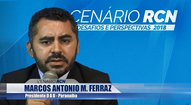 Marcos Ferraz, presidente da OAB-Paranaíba, em entrevista ao Cenário RCN - Leonardo Guimarães