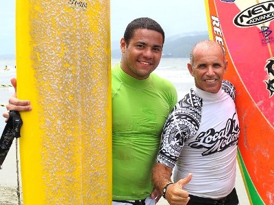 Felipe França e Picuruta Salazar: pupilo e mestre após aula - Felipe França e Picuruta Salazar: pupilo e mestre após aula -