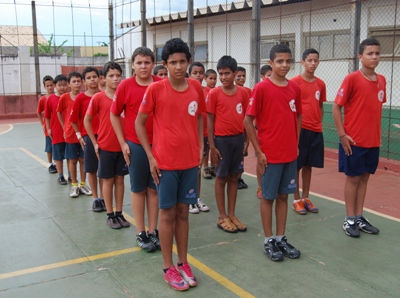 Alunos do "Bombeiros do Amanhã" -