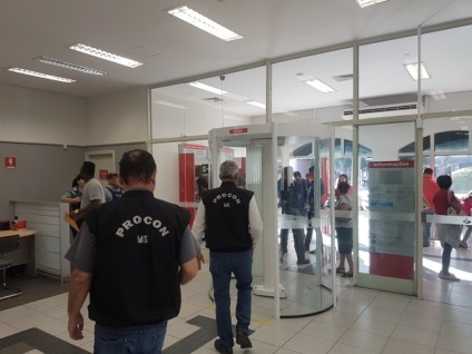 Agências foram autuadas em outras ações de fiscalização do órgão - Reprodução/Procon-MS