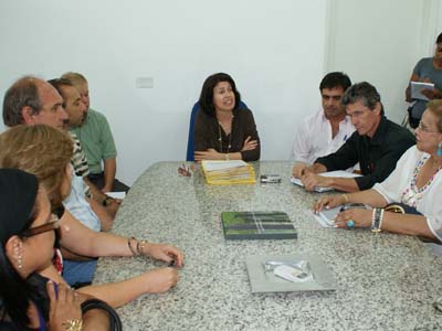 Vários secretáros estiveram presentes no ato da assinatura dos convênios -