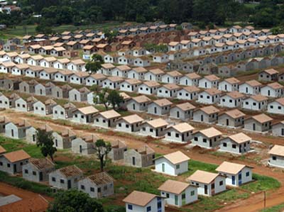 As casas do projeto entram no Programa Minha Casa Minha Vida, da Caixa Econômica Federal -