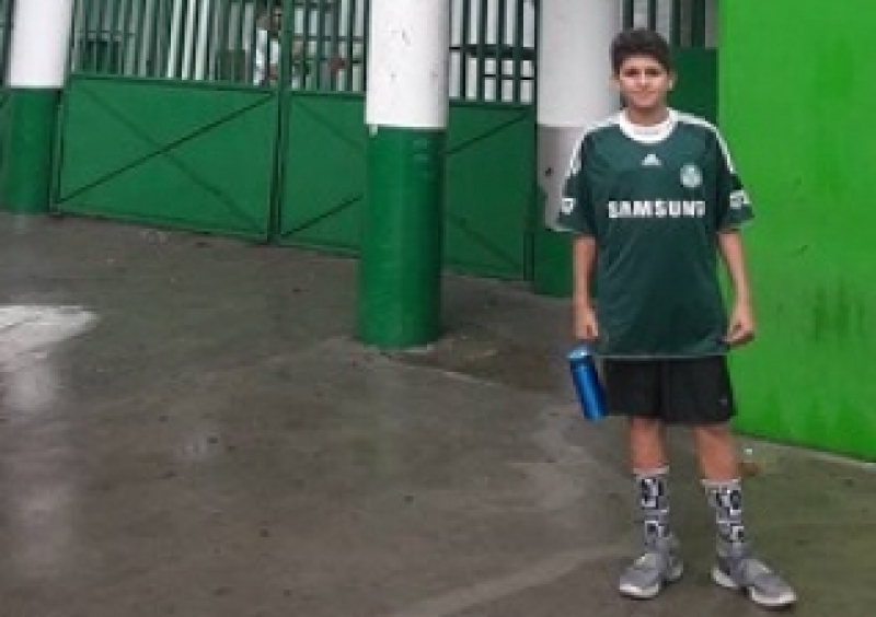 João Vitor treina na escolinha de basquete da Associação de Basquete de Paranaíba,  - Arquivo Pessoal