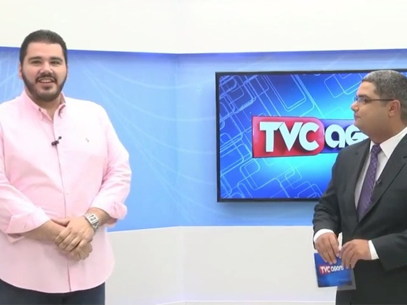 Tonhão foi entrevistado pelo apresentador do TVC Agora, Thiago Bonfim - Reprodução