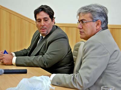 Na nova composição, Jorginho do Gás (direita) pode se tornar 1º secretário -