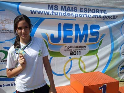 Thais disputa as provas do revezamento 4x75 e 75 metros - Thais disputa as provas do revezamento 4x75 e 75 metros -