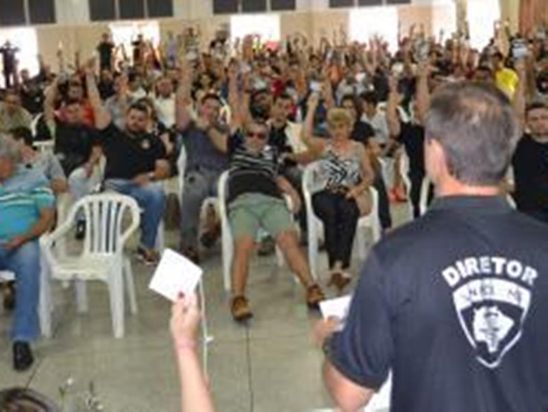 Medida foi decidida em assembleia realizada na manhã desta sexta-feira - Assessoria/Sinpol-MS