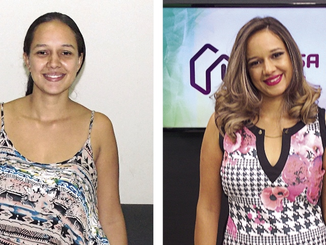 O antes e o depois de Daniela Toledo, escolhida para para participar do quadro do programa  - Danielle Leduc/JP