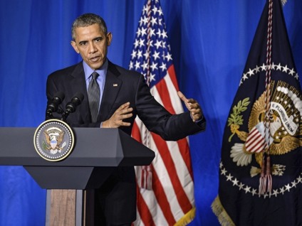 Presidente dos Estados Unidos, Barack Obama. - Agência Lusa/EPA/Christophe Petit Tesson/Direitos Reservados