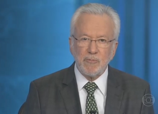 Jornalista Alexandre Garcia deu a versão da Globo sobre a polêmica - Reprodução/TV Globo Jornalista Alexandre Garcia deu a versão da Globo sobre a polêmica - Reprodução/TV Globo
