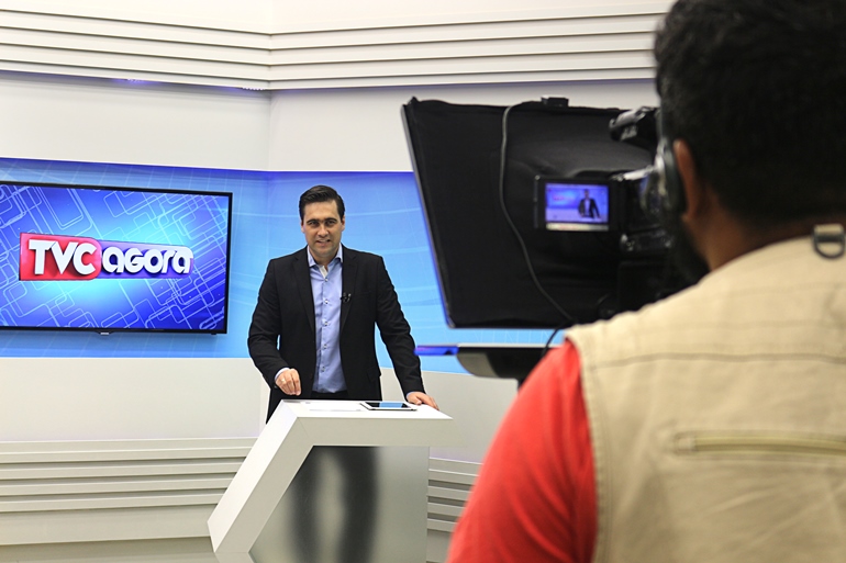 O telejornal “TVC Agora” vai ao ar das 11h e 12h15, com apresentação de Marcelo Marcos - Danielle Leduc/JPNEWS