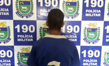 Jovem foi identificado pela vítima e equipe da PM - Divulgação/PM