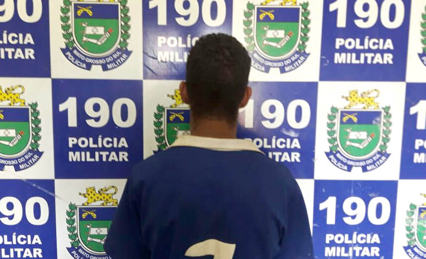 Jovem foi identificado pela vítima e equipe da PM - Divulgação/PM