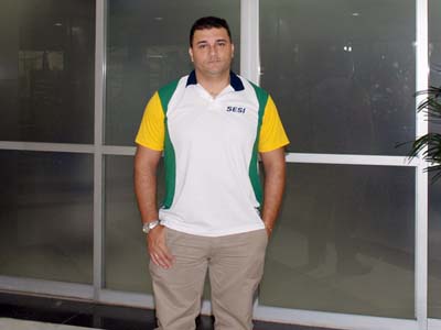 Jean Carlos pouco antes do embarque -