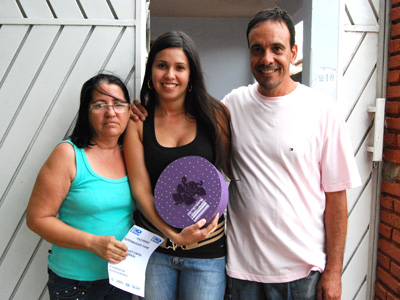O prêmio de Jorge foi recebido pela irmã Priscila Roriz e pelo pai Octávio Roriz -