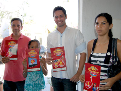 Octavio Roriz, Mayara Caroline Alves, Manoel Pereira dos Santos Neto e Luiza Vicente dos Santos -