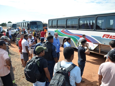 Operários receberam abrigo na sede da Federação dos Trabalhadores em Educação de Mato Grosso do Sul -