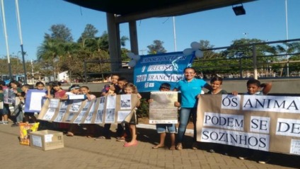 Doações foram coletadas na praça central de Três Lagoas - Divulgação
