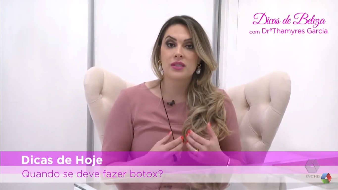 Dra. Thamyres Garcia dá dicas de beleza duas vezes por semana para o programa A Casa é Sua - Reprodução/TVC