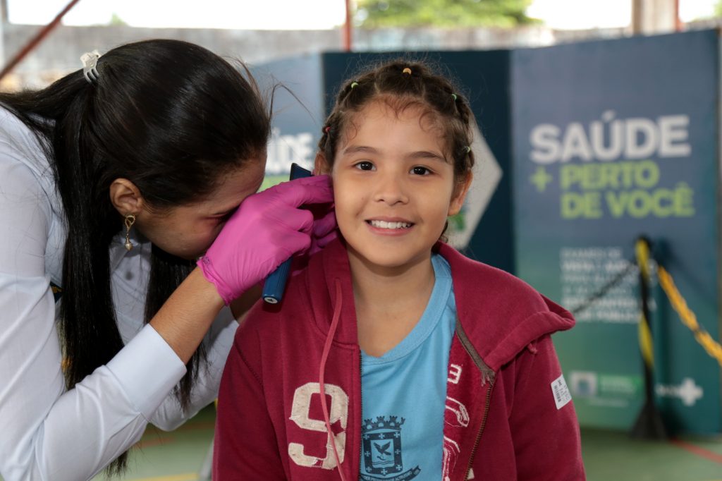Na EM Brígida Ferraz Fóss foram feitos 385 exames de vista e audição. - Divulgação/Subcom