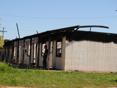 Chamas destruíram quatro pavilhões -