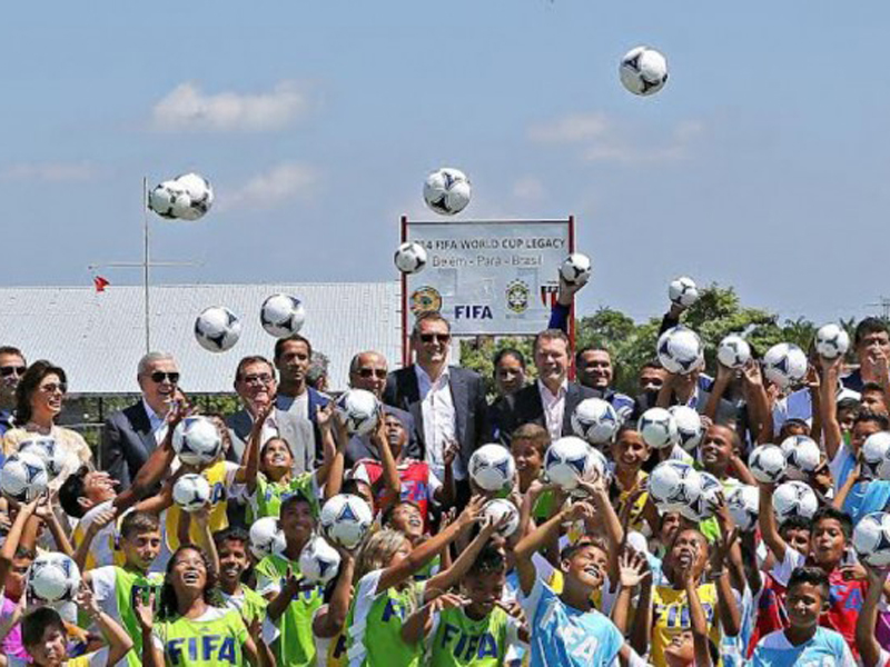 Centro Esportivo de Juventude, em Belém, foi o primeiro projeto contemplado - Ricardo Stuckert / CBF