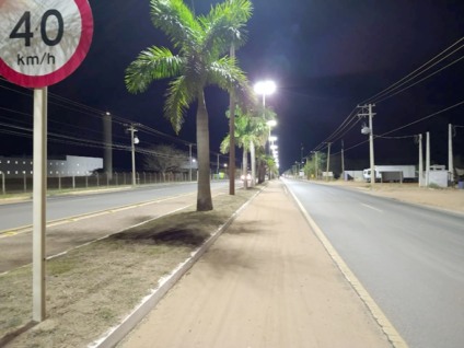 Agora chegou a vez da avenida Ranulpho Marques Leal receber lâmpadas de Led - Divulgação