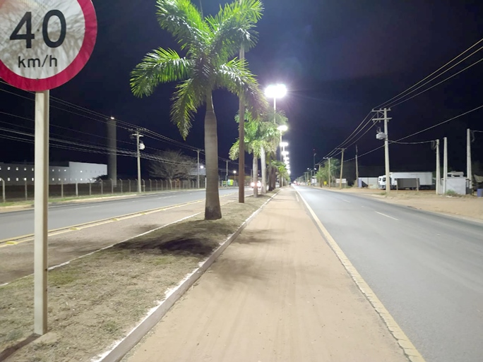 Agora chegou a vez da avenida Ranulpho Marques Leal receber lâmpadas de Led - Divulgação