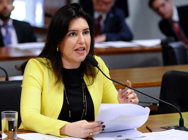 Senadora Simone Tebet tem sido cotada para ser relatora do processo de  impeachment  - Divulgação