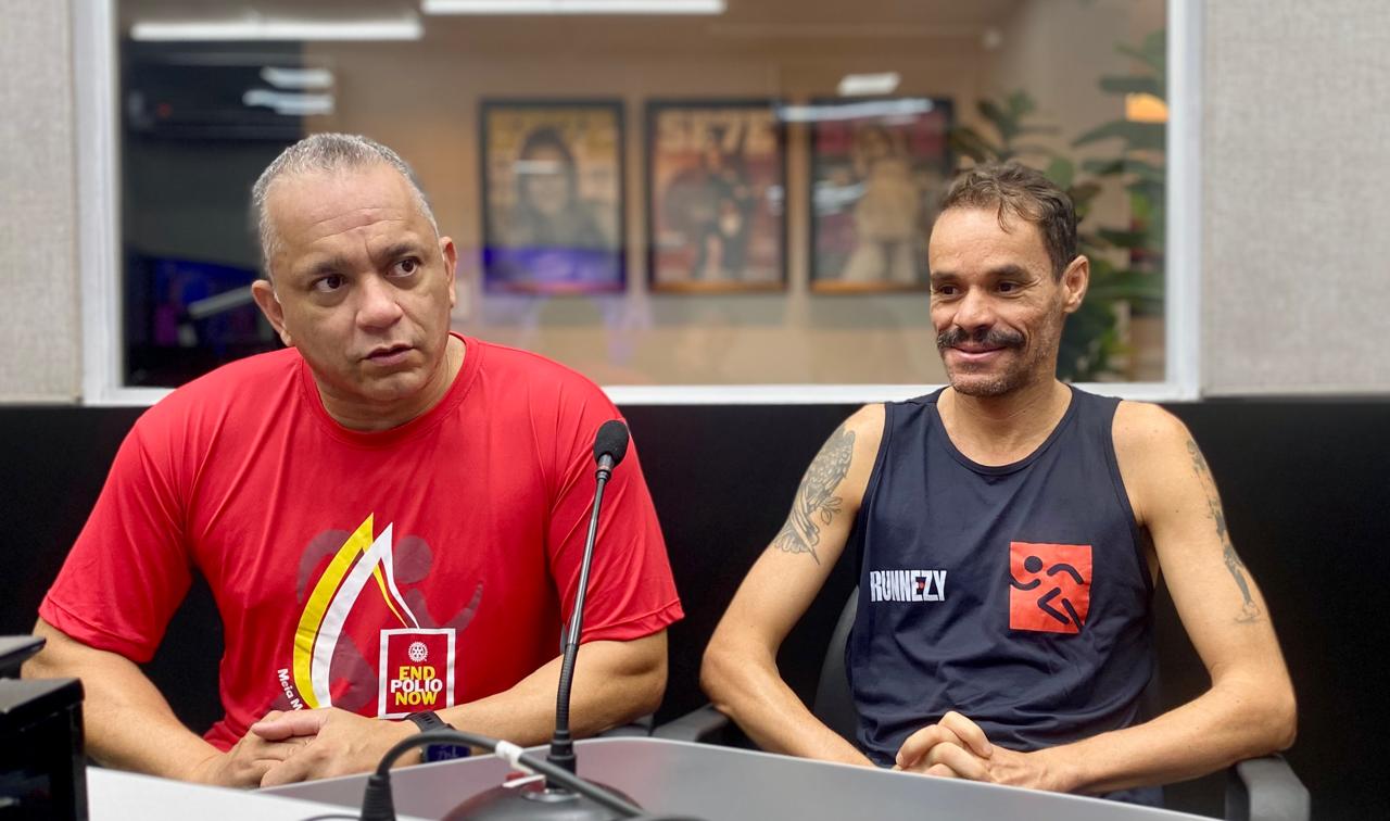 Tenente Cândido e Franck Caldeira em participação no programa RCN Notícias desta sexta-feira. | Foto: Antonio Luiz/JPNews