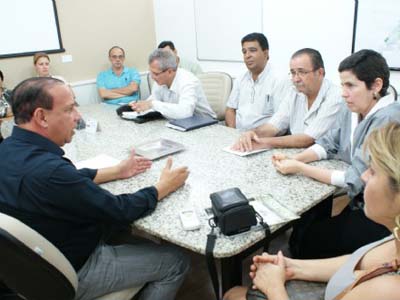 Reunião aconteceu no gabinete da prefeita -