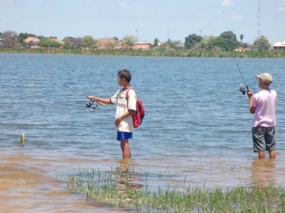 Pesca é uma prática comum Lagoa Maior -