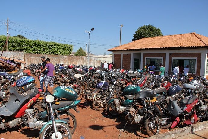 Atualmente o pátio do Detran em Paranaíba está lotado - Lucas dos Anjos/JPNEWS