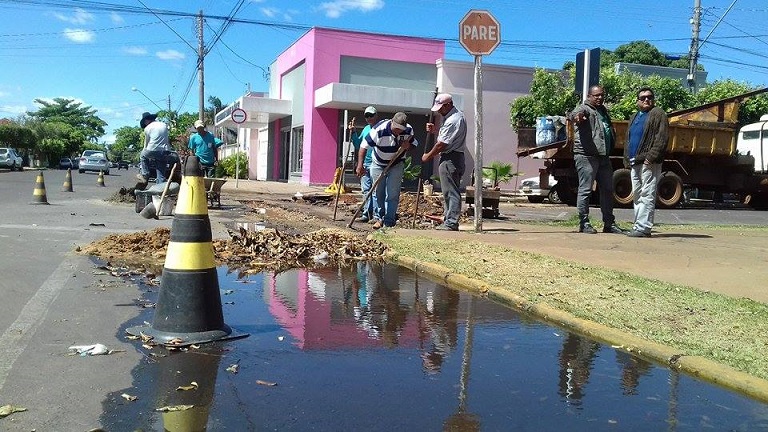 Departamento executa obra no cruzamento das ruas João Silva e Zuleide Perez Tabox  - Ana Cristina Santos/JP