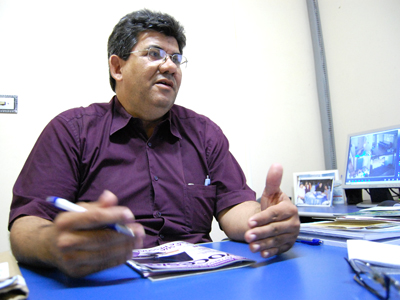 O presidente do Sindicato dos Empregados no Comércio de Três Lagoas, Eurides Silveira de Freitas (48) -