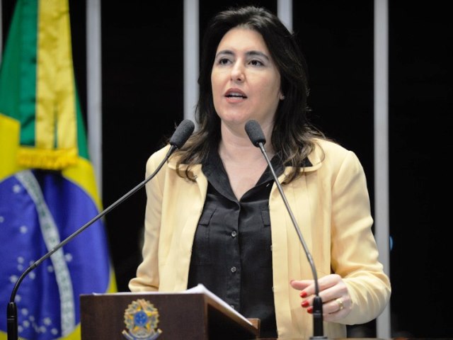 Senadora Simone Tebet defende impeachment de Dilma Rousseff   - Divulgação/arquivo 