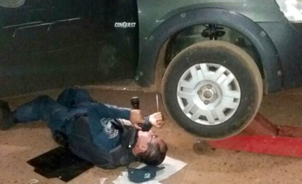 Cada pneu teria custado R$ 80 disse condutor aos PMs - Divulgação/PM
