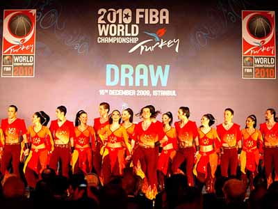 Danças típicas da Turquia antecederam o sorteio do Mundial de Basquete -
