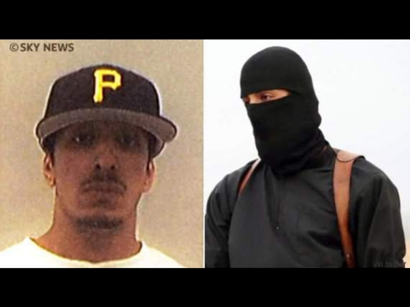 Mohammed Emwazi, na foto antes e depois ele se juntou IS - Divulgação/Huffingtonpost